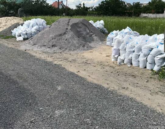 Песок в мешках отсев щебень пісок недорого Цемент доставка