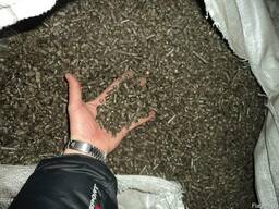 Пиллета из лузги подсолнуха