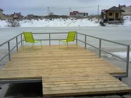 Пирсы, причалы, мостики для рыбалки.