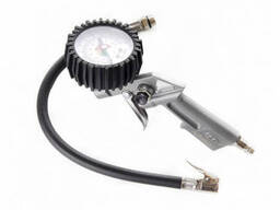 Пистолет для подкачки колес пневматический с манометром 85-200л/мин, 12бар. ..