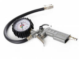 Пистолет для подкачки колес пневматический с манометром 85-200л/мин, 12бар APRO