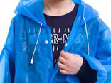 Плащ-дождевик детский EVA на кнопках Синий - фото 3
