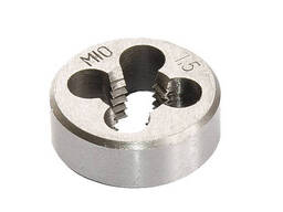 Плашка для нарізання різьби Mastertool M10х1,5 мм 9ХС DIN 233 15-0105 (мт15-0105)
