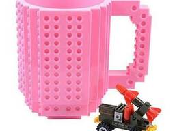 Пластиковая чашка конструктор Lego Build-On Brick Mug