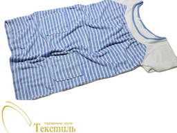 Плаття домашнє, смуга, блакитне Код: 0200-01