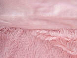 Плед покрывало Травка 220х240 см Евро в подарочной упаковке (Розовый)