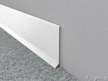 Плинтус алюминий белый Profilpas Metal Line 90, Италия - фото 1