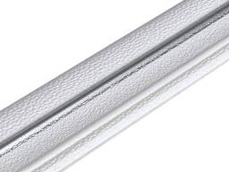 Плінтус РР самоклеючий Білий із сірою смужкою 2300*70*4мм (D) SW-00001833