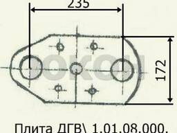 Плита ДГВ 1.01.08.000 - плита передняя, пресс Б6-ДГВ