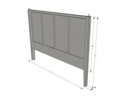 Плита забора П5-ВК