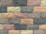 Плитка цокольная облицовочная скала, плитка рваный камень Ecobrick серая - фото 2