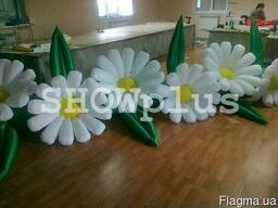 Пневмоцветы (пневмогирлянды) Ромашки 7 метром
