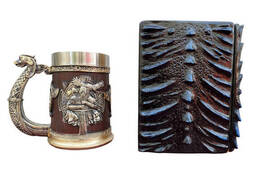 Подарочный набор Кухоль 3 Берсерк-Викинг и Блокнот 3 «Книга теней и Глубин»