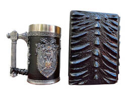 Подарочный набор Кружка 3 Щит и Корона и Блокнот 3 «Книга Теней и Глубин»