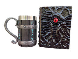 Подарочный набор Кухоль 3 Скандинавские Руны и Блокнот 3 «Книга, смотрящего в ответ»