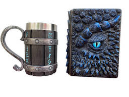 Подарочный набор Кухоль 3 Скандинавские Руны и Блокнот 3 «Книга теней и Глубин»