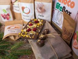 Подарок, набор для приготовления натурального шоколада