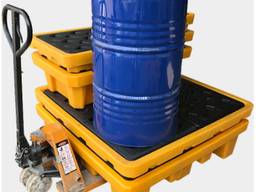 Поддон для локализации проливов ГСМ и химии из бочек еврокубов и канистр