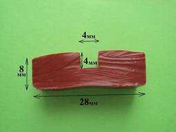 Подложка термостойкая 8мм х 28мм