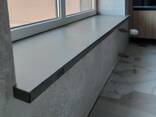 Подоконники бетонные, радиусные встроенные из бетона любого размера и формы - фото 3