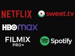 Подписки Netflix, HBO Max, Sweet TV, Filmix Pro , Apple Music и Spotif - фото 1
