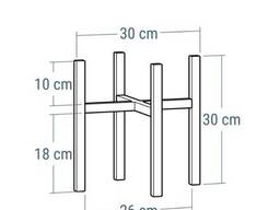 Підставка для квітів металева Orizon Craft X 30х30х30 золота