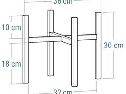 Підставка для квітів металева Orizon Craft X 30х36х36 золота