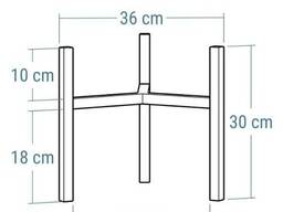 Підставка для квітів металева Orizon Craft Y 30х36х36 золота