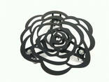 Подставка для цветов на колесах Rose black 300 мм. - фото 3