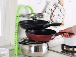 Подставка для сковородок, крышек, тарелок, кастрюль (Зеленый)