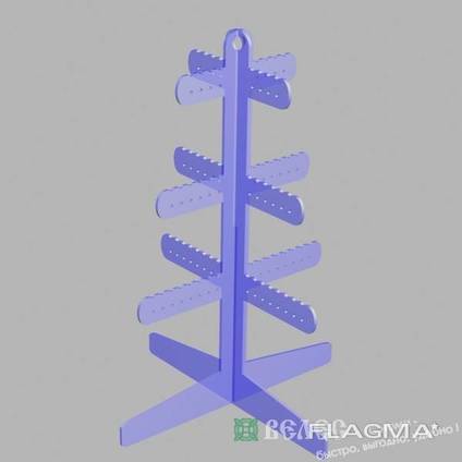 Подставка под серьги и/или браслеты четырехсторонняя