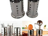 Подставка стойка для сушки кухонных принадлежностей и столовых приборов из нержавеющей. .. - фото 3
