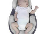 Подушка для новорожденных Baby Sleep Positioner Белый/Синий (0673)