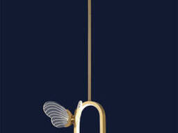 Подвесной светильник с бабочками в золотом цвете (918VP107 BRZ)