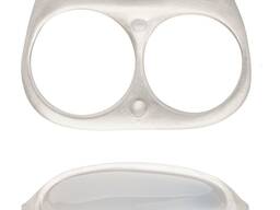 Подвійна срібна каблучка KAI з халцедоном Дредноут