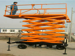 Подвижной гидравлический ножничный подъемник