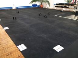 Покрытие для тренажерных залов, резиновый мат 7 мм