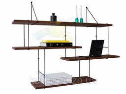 Полка разборная для декора 1000*200*1000мм метал+ЛДСП/трюфель Kompred OL026/1