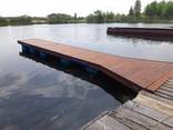 Понтон, пірс причал, плавуча платформа. - фото 1