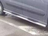 Пороги труба с проступью на Peugeot Expert 1995-2007 - фото 2