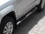 Пороги труба с проступью на Volkswagen Amarok - фото 3