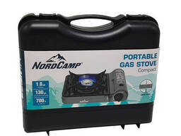 Портативная газовая плита Nord Camp 1,8кВт с пьезоподжигом Compact