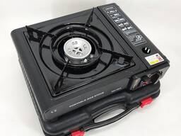 Портативна газова плитка BK-167A із перехідником під звичайний газовий балон