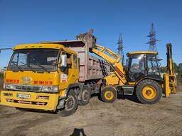 Послуги экскаватора навантажувача JCB в Кременчуці.
