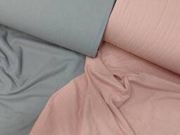 Постельное белье теплое Однотонная Пудра, фланель Премиум Турция Евро