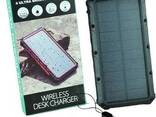 Повербанк на солнечной батарее Power Bank -20000 mAh Фонарь LED , солнечные панели 1 шт, - фото 1