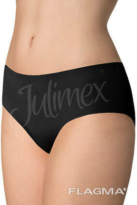 Повні трусики безшовні Julimex Simple, Чорний, XL