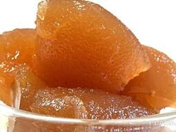 Повидло яблучне та зі смаком полуниця, вишня, абрикос.