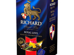 Премиальный цейлонский чай с лепестками роз Richard Royal Love 25 пакетиков