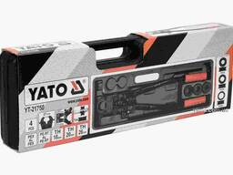 Прес-кліщі для труб YATO 53 см з насадками 3 шт